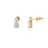 Emerald Cut Lab Grown Diamond Studs - Cheriva Jewels