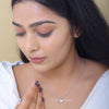 Unique Round Cut Lab Diamond Alhambra Pendant - Cheriva Jewels