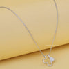 Unique Round Cut Lab Diamond Alhambra Pendant - Cheriva Jewels