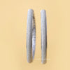 Hoop Earrings With Round Cut Lab Diamonds - Cheriva Jewels