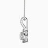 Diamond pendant on a white background