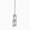 Diamond pendant on a white background