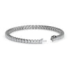 Diamond tennis bracelet on a white background