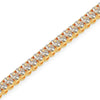 Modern link chain bracelet accented with ethically sourced lab-grown diamonds for a chic and sustainable style