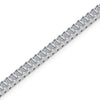 Diamond tennis bracelet on a white background