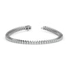 Silver Diamond bracelet on a white background