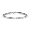 Elegant white lab-grown diamond bracelet showcasing a modern design with ethically sourced, luminous diamonds"