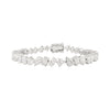 Diamond bracelet on a white background