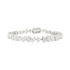 Diamond bracelet on a white background