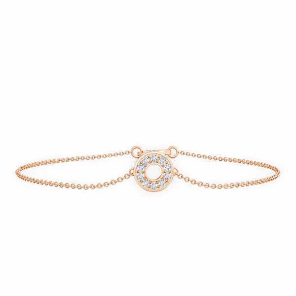 Round Cut Fancy Diamond Bracelet