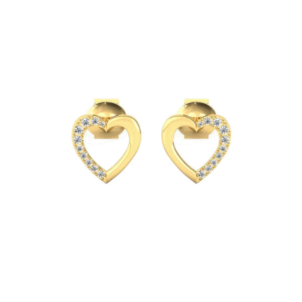 Heart Design Lab Diamond Stud Earring