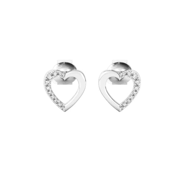 Heart Design Lab Diamond Stud Earring