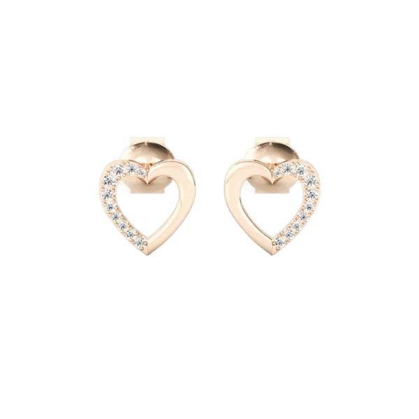 Heart Design Lab Diamond Stud Earring
