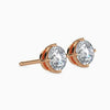 Round Cut Lab Diamond Solitaire Studs - Cheriva Jewels