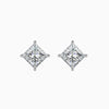 Princess Cut Lab Diamond Solitaire Stud Earring