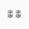2 Carat Oval Cut Lab Diamond Solitaire Studs