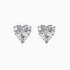 Lovely Heart Shaped Lab Diamond Studs Earring - Cheriva Jewels