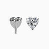 Lovely Heart Shaped Lab Diamond Studs Earring - Cheriva Jewels