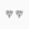 Lovely Heart Shaped Lab Diamond Studs Earring - Cheriva Jewels