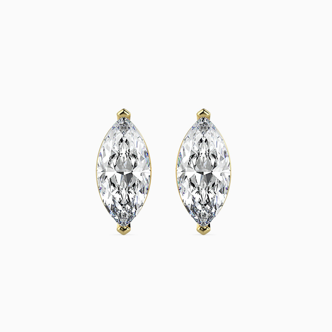 1 Carat Marquise Lab Daimond Solitaire Earring