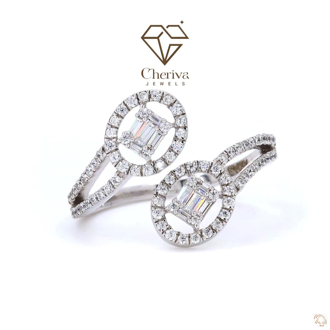 1 Ct Toi Et Moi Lab Grown Diamond Engagement Ring