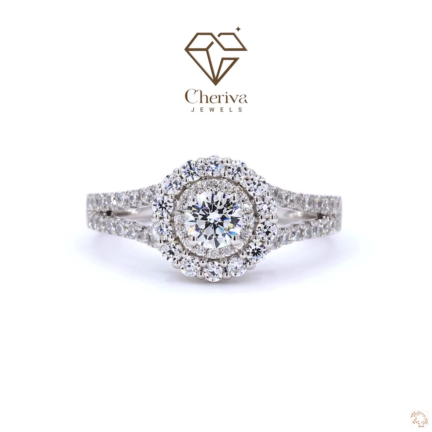 Vintage Style Round Lab Diamond Engagement Ring