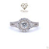 Vintage Style Round Lab Diamond Engagement Ring