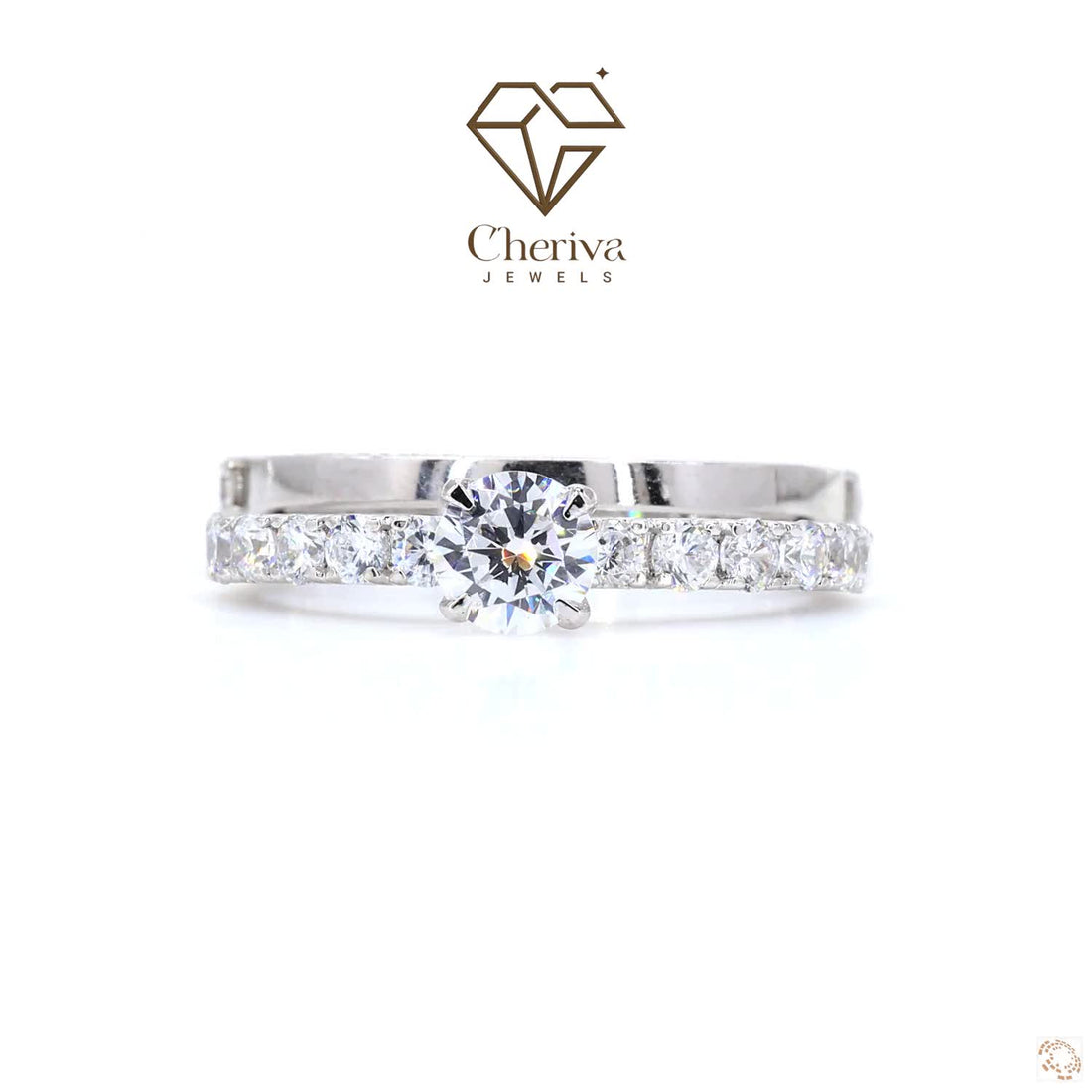 Round Cut Diamond Bridal Set Engagement Ring