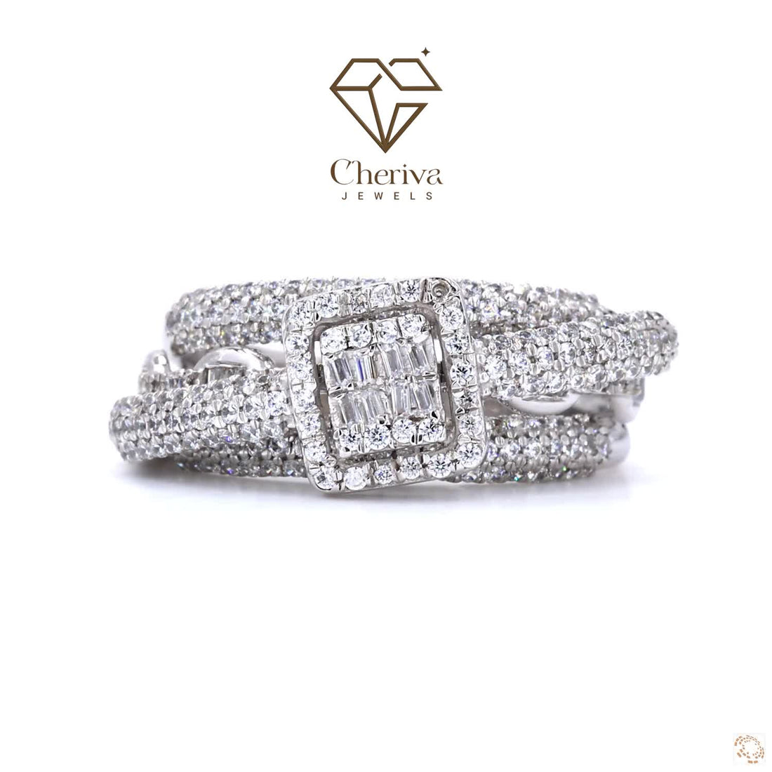 Luxury Round Cut Lab Diamond Engagement Ring