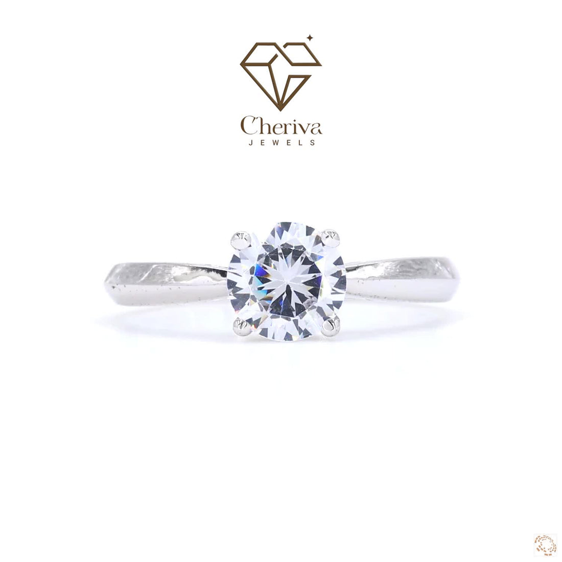 1 Carat Round Cut Diamond Solitaire Promise Ring