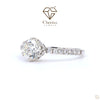 1 Carat Diamond ring with Cheriva Jewels logo on a white background