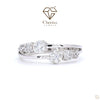 Unique Round Cut 3 Lab Grown Diamond Engagement Ring