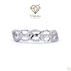 Criss Cross Diamond Engagement Ring