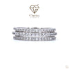 3 Row Diamond Full Eternity Band
