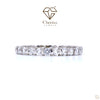 Round Cut Lab Diamond Eternity Engagement Ring