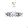 Cluster Round Cut Lab Diamond Wedding Band