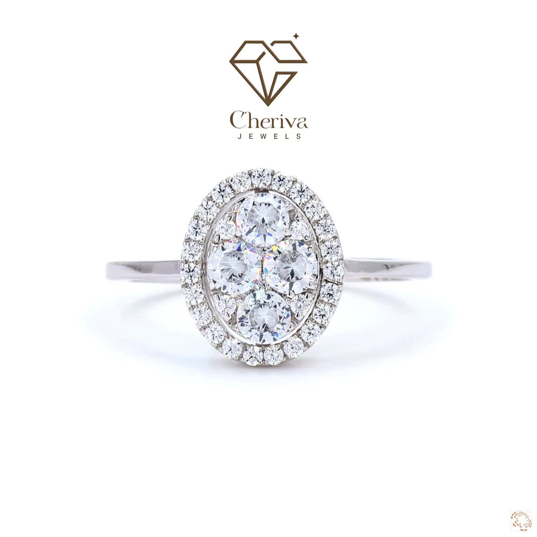 Round Cut Diamond Solitaire Accent Promise Ring
