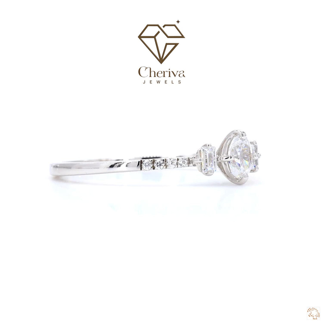 Vintage Solitaire Lab Grown Diamond Engagement Ring
