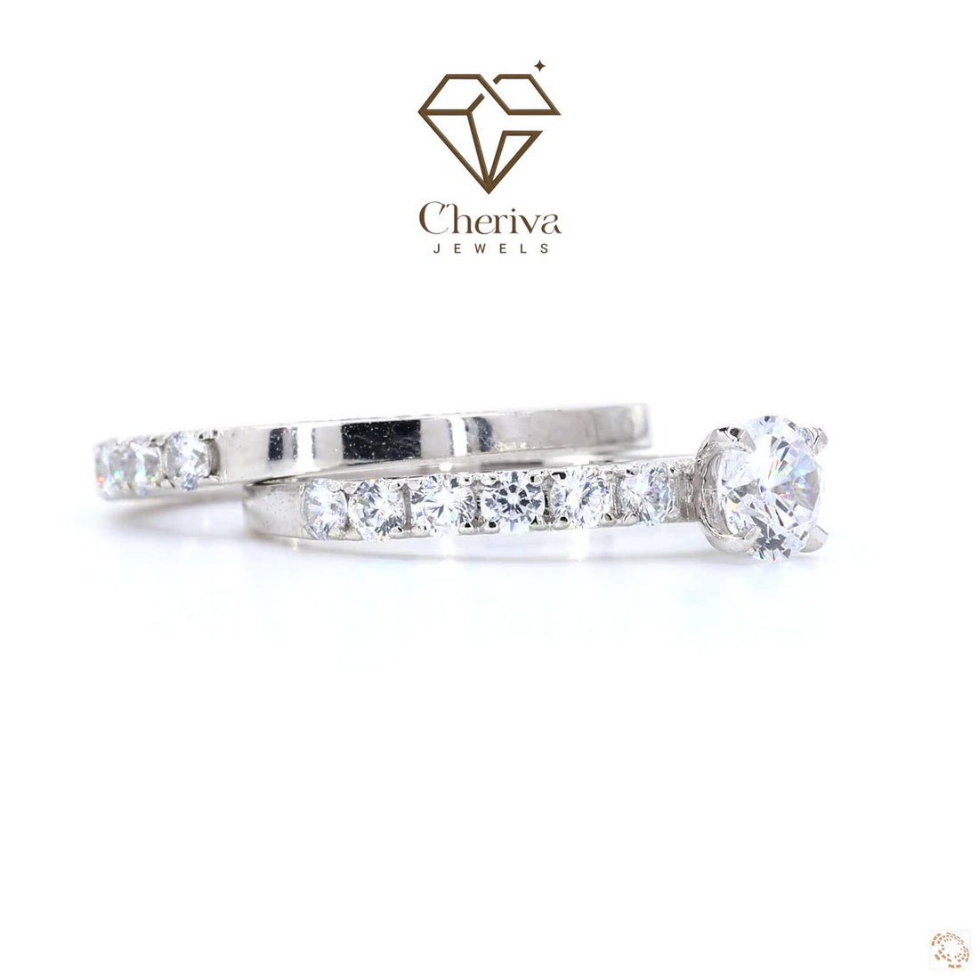 Round Cut Diamond Bridal Set Engagement Ring
