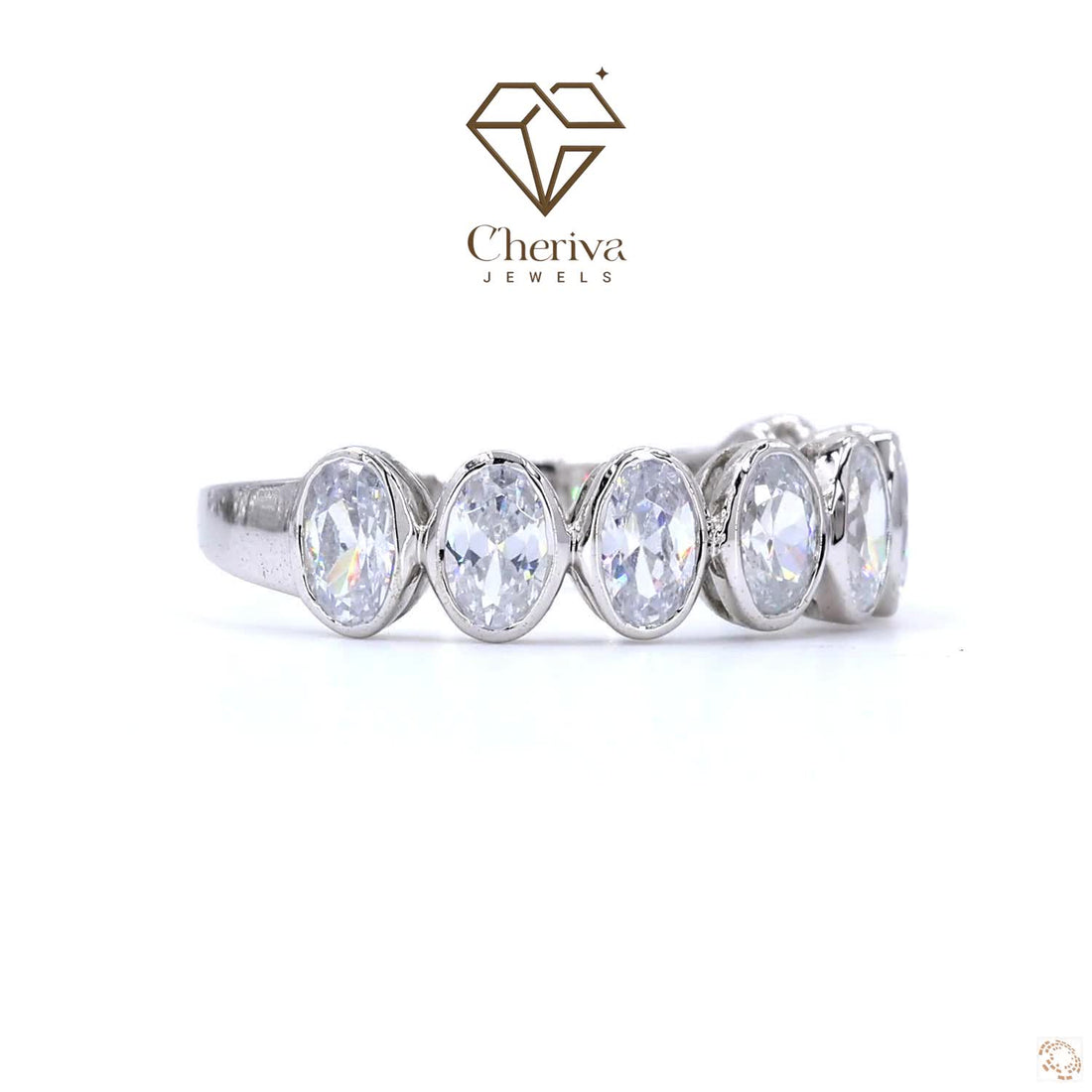 Oval Cut Diamond Bezel Set Engagement Ring
