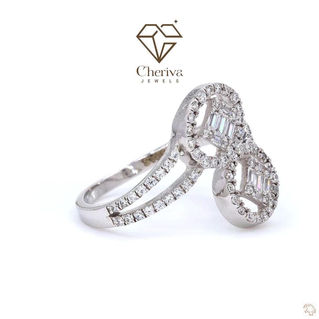 1 Ct Toi Et Moi Lab Grown Diamond Engagement Ring