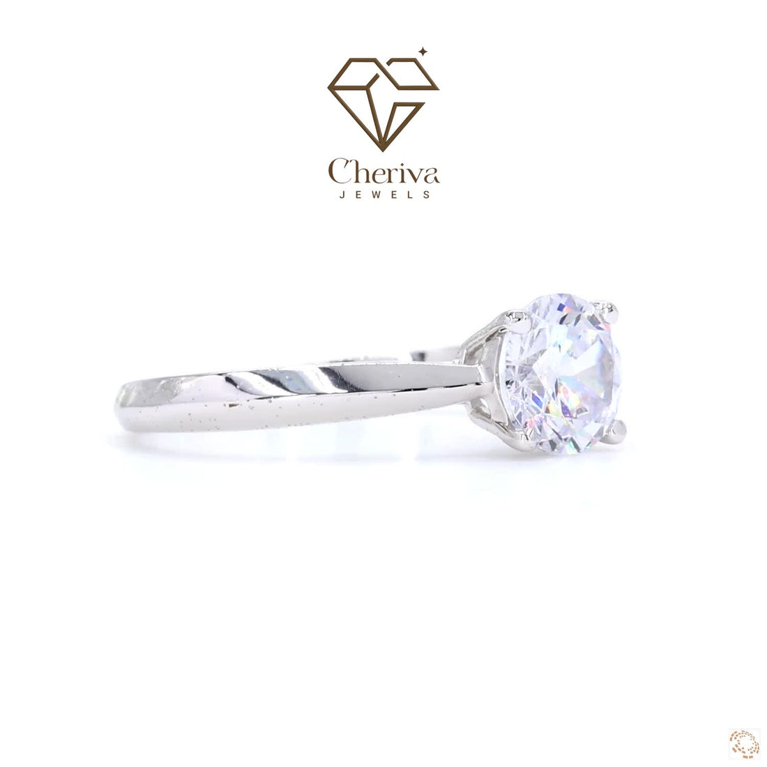 1 Carat Round Cut Diamond Solitaire Promise Ring