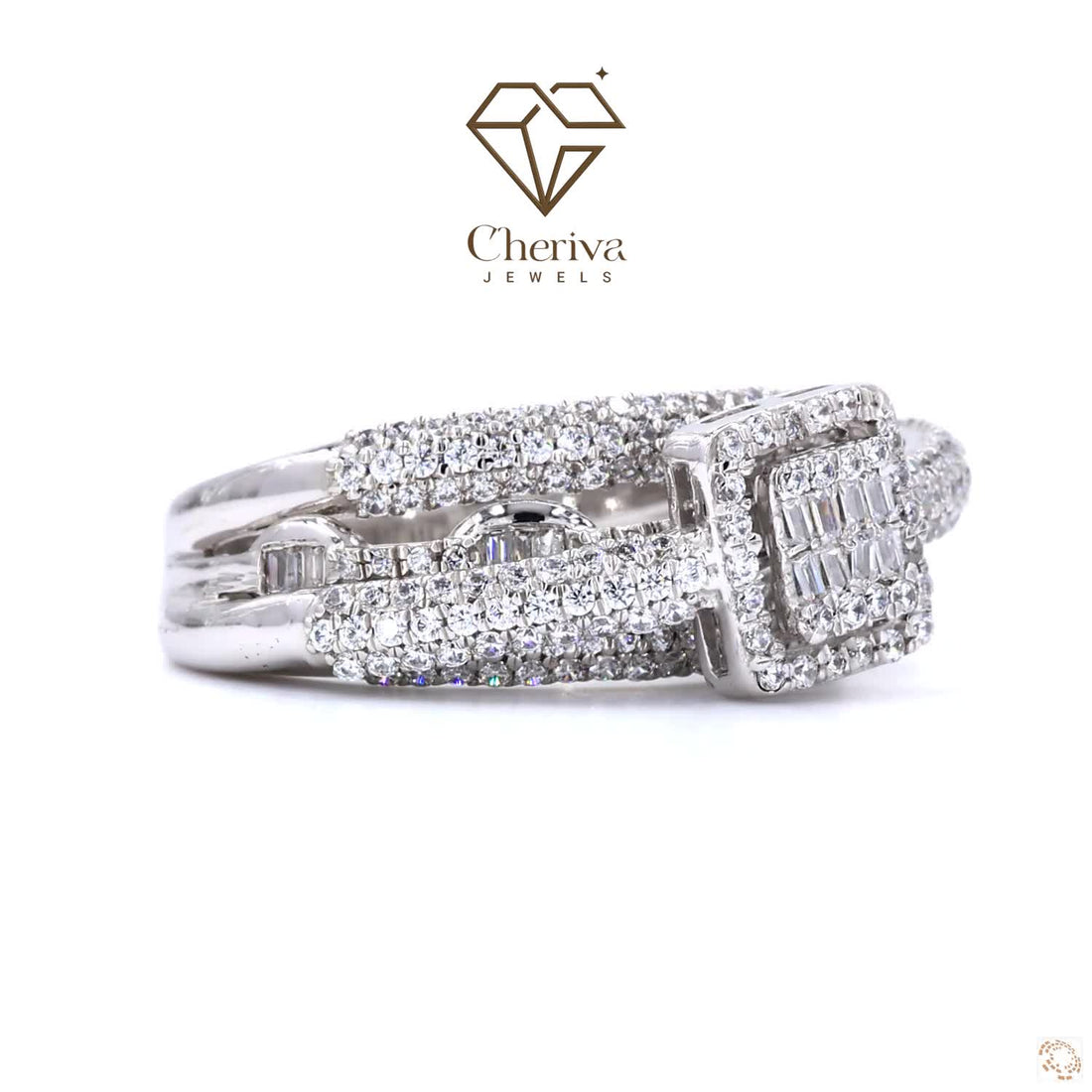 Luxury Round Cut Lab Diamond Engagement Ring