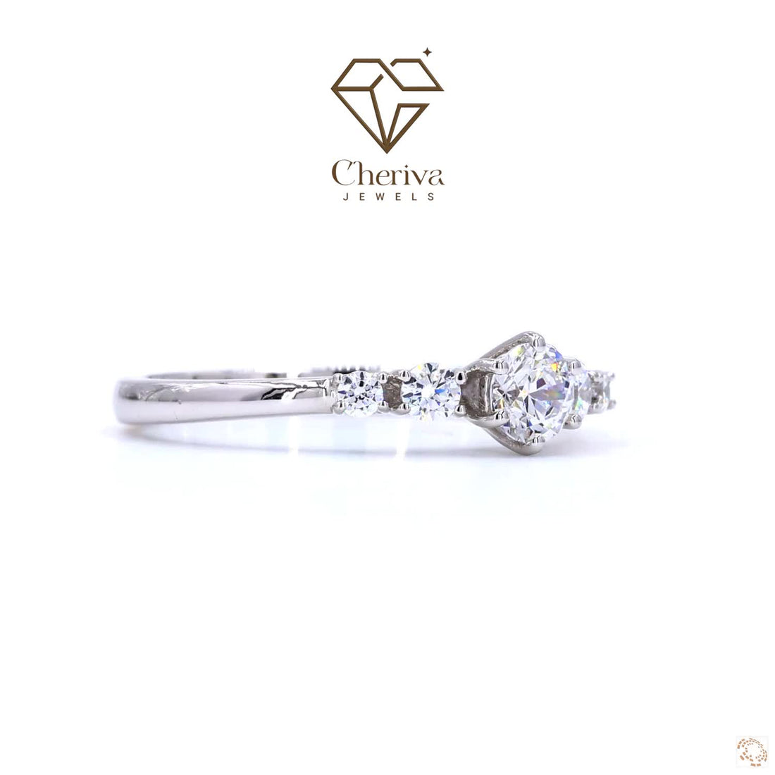 Round Cut Lab Diamond Classic Engagement Ring