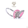 Toi Et Moi Pink Pear Shape lab Diamond Ring - Cheriva Jewels