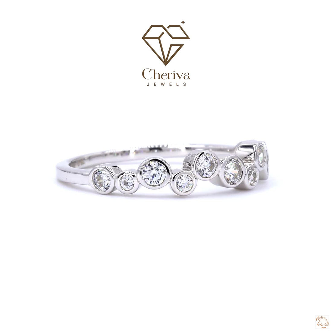 Vintage Victorian Two Row Diamond Engagement Ring