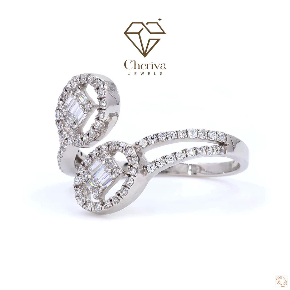 1 Ct Toi Et Moi Lab Grown Diamond Engagement Ring