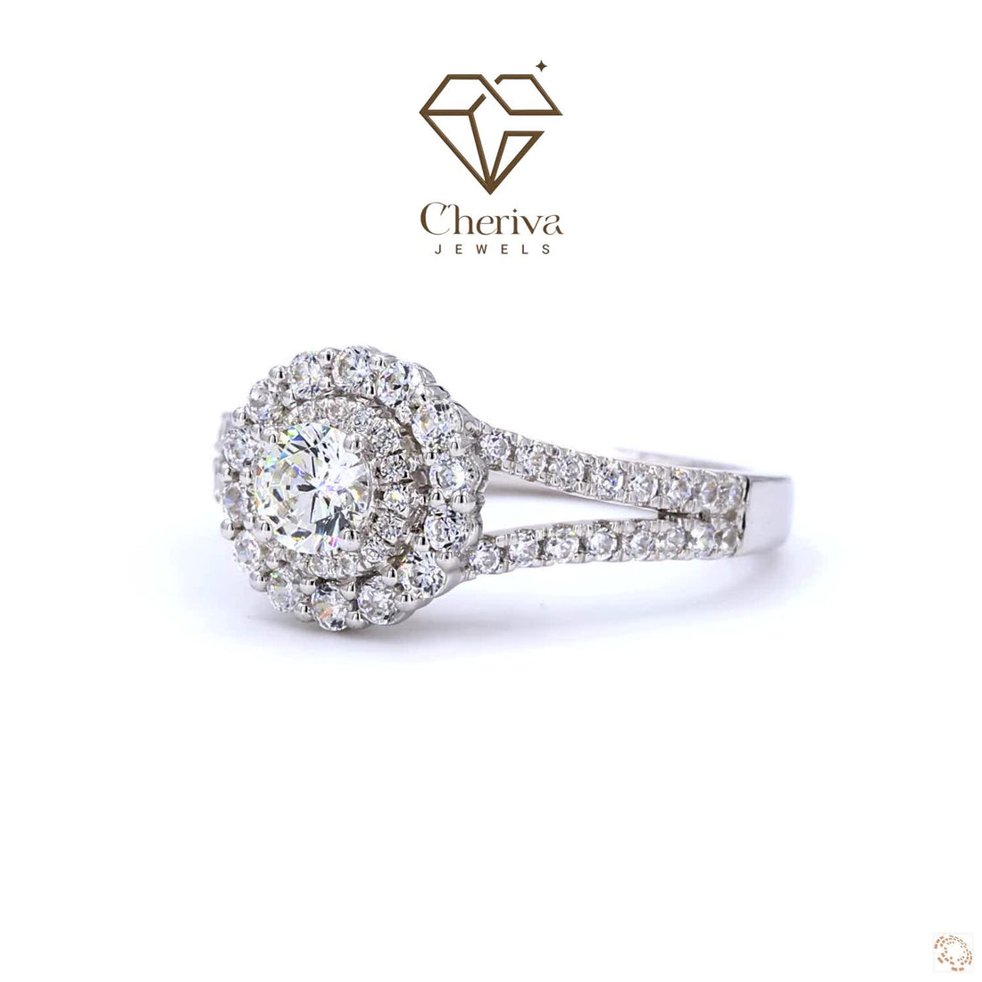 Vintage Style Round Lab Diamond Engagement Ring