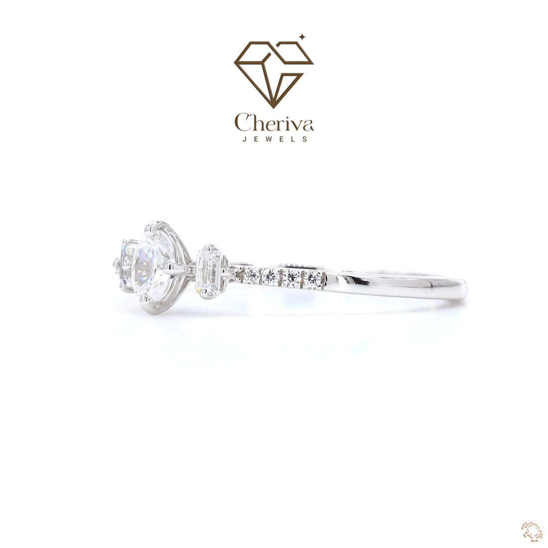 Vintage Solitaire Lab Grown Diamond Engagement Ring