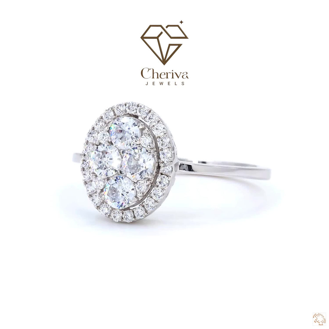 Round Cut Diamond Solitaire Accent Promise Ring